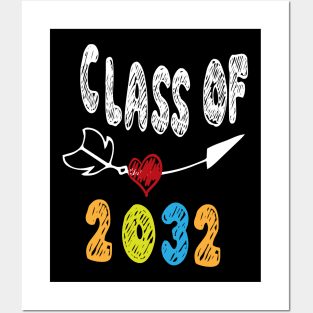 Class Of 2032 Shi, First Day Of School T-shirt, Pre-Kinder Shirt Teacher, Pre-K Teen Posters and Art